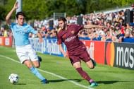 Abel Ruiz in action during the UEFA Youth League against Manchester City